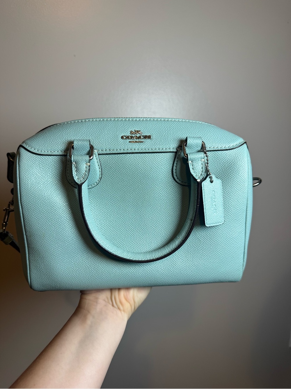 Coach Mini Baby Blue Bennett Satchel Crossbody